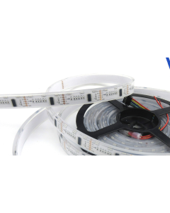 12V 5 meters 300 LEDs IP67 silicone tube waterproof addressable DMX512 SideView RGB 020 LED strip
