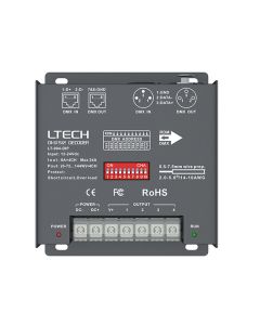 LT-904-DIP LTech 4 channels constant voltage DMX512 RDM decoder